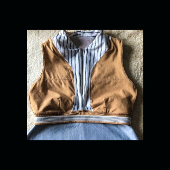 lululemon athletica black&white stripe top size 4 - Picture 6 of 6